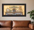 Come Gather at Our Table 4 Black Framed Print Wall Art