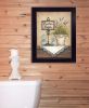 Powder Room 4 Black Framed Print Wall Art