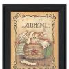 Laundry 1 Black Picture Frame Print Bathroom Wall Art