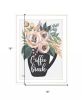 Coffee Break 1 White Framed Print Kitchen Wall Art