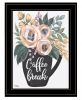 Coffee Break 2 Black Framed Print Kitchen Wall Art