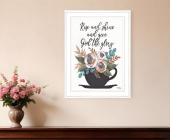 Rise and Shine 5 White Framed Print Wall Art