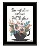 Rise and Shine 6 Black Framed Print Wall Art