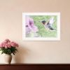 Humming Bird 2 White Framed Print Wall Art