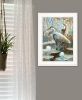 Marsh Herons II 1 White Framed Print Wall Art