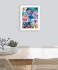 Tropical Flowers 2 White Framed Print Wall Art