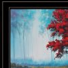 Red Tree 1 Black Framed Print Wall Art