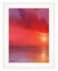 Sunset In Red 2 White Framed Print Wall Art