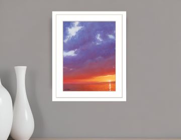 Certain Glow 1 White Framed Print Wall Art