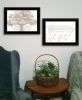 Set Of Two Love or In the Moment 1 Black Framed Print Wall Art