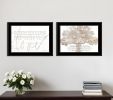 Set Of Two Love or In the Moment 1 Black Framed Print Wall Art