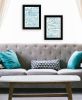 Set Of Two Life Is Black Framed Print Wall Art