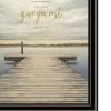 Set Of Two Lake Side Reprieve 1 Black Framed Print Wall Art