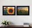 Set Of Two Midwest Living 3 Black Framed Print Wall Art