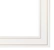 Set Of Three Garden Flowers White Grooved Frame Print Wall Art