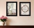 Set Of Two Our Family Blossoms Black Framed Print Wall Art