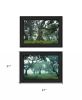 Set Of Two Enchanted Forest 2 Black Framed Print Wall Art