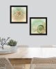 Set Of Two The Sea I and Sea II 1 Black Framed Print Wall Art