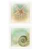 Set Of Two The Sea I and Sea II 2 White Framed Print Wall Art