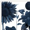 Set Of Two Sunflower Blues 2 White Framed Print Wall Art