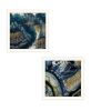 Set Of Two Geode Reef Pleasure 1 White Framed Print Wall Art