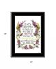 Charming Garden 1 Black Framed Print Wall Art