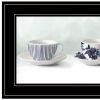 Cups and Saucers 3 Black Framed Print Wall Art