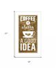 Coffee is always a Good Idea 2 White Framed Print Wall Art