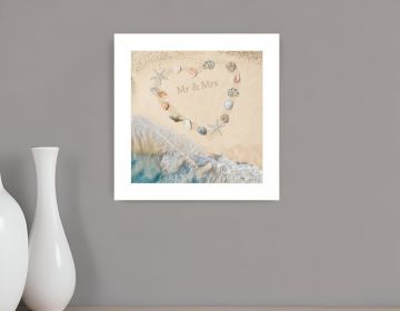 Marriage is a Beach 2 White Framed Print Wall Art