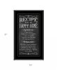 Recipe for a Happy Home 3 Black Framed Print Wall Art