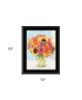 Vases with Flowers 1 Black Framed Print Wall Art