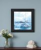 Serenity Sloop 2 Black Framed Print Wall Art