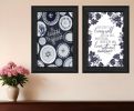 Set Of Two The Secret Beauty Black Framed Print Wall Art