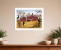 Autumn Gold 6 White Framed Print Wall Art