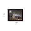 Midnight Moon 1 Black Framed Print Wall Art