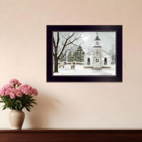 I Heard the Bells on Christmas 5 Black Framed Print Wall Art