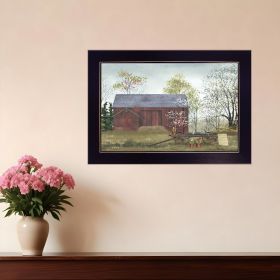 Flower Wagon 1 Black Framed Print Wall Art