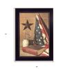 God and Country Black Framed Print Wall Art