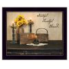 Grateful Thankful Blessed 1 Black Framed Print Wall Art