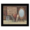 Country Bath 7 Black Framed Print Bathroom Wall Art