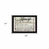 Our House is Lived In 1 Black Framed Print Wall Art