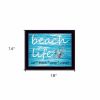 Beach Life 2 Black Framed Print Wall Art