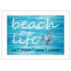 Beach Life 2 White Picture Frame Print Wall Art