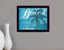 Beach Take Me There 1 Black Framed Print Wall Art