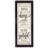 Be Grateful Black Framed Print Wall Art