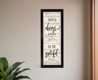 Be Grateful Black Framed Print Wall Art