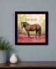 Henry the Horse Black Framed Print Wall Art