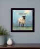 Sherlock the Sheep Black Framed Print Wall Art