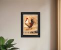 Rooster Montage I Black Framed Print Wall Art