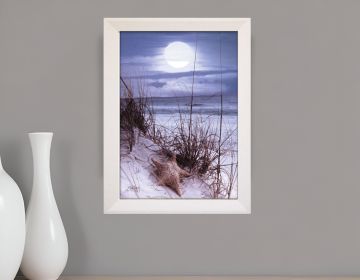 The Seashore White Framed Print Wall Art